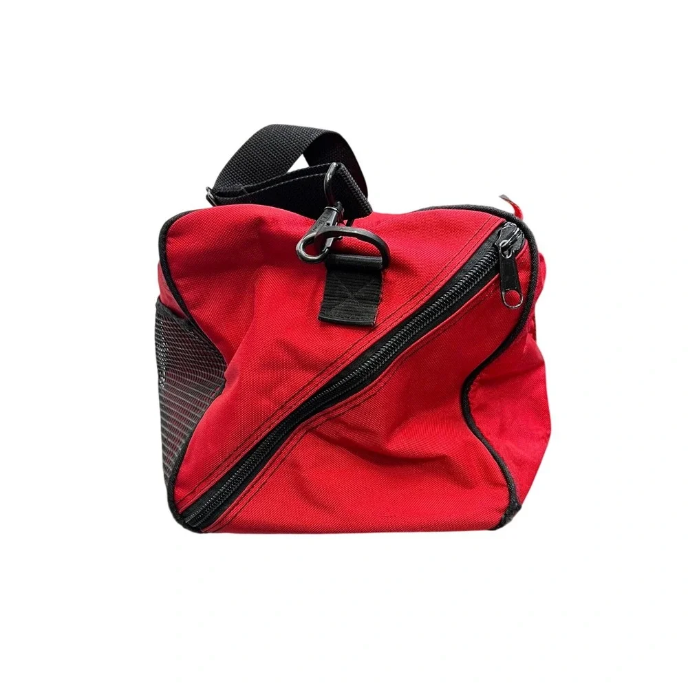 Vintage Marlboro Adventure Team Duffle Bag Red‎ Black 90s Travel Gym Luggage Tag